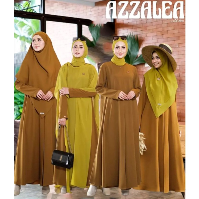 gamis khimar outer azzalea by aden hijab