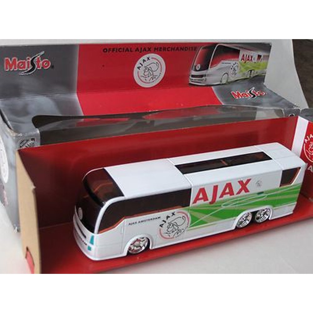 Maisto Die Cast Bus Ajax FC bus mainan koleksi Hemat