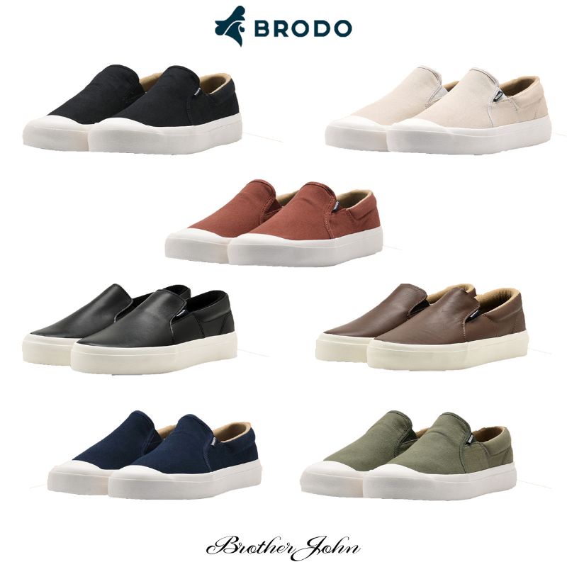 BRODO ORIGINAL-Sneakers Vantage V.2 Slip On Camel WS