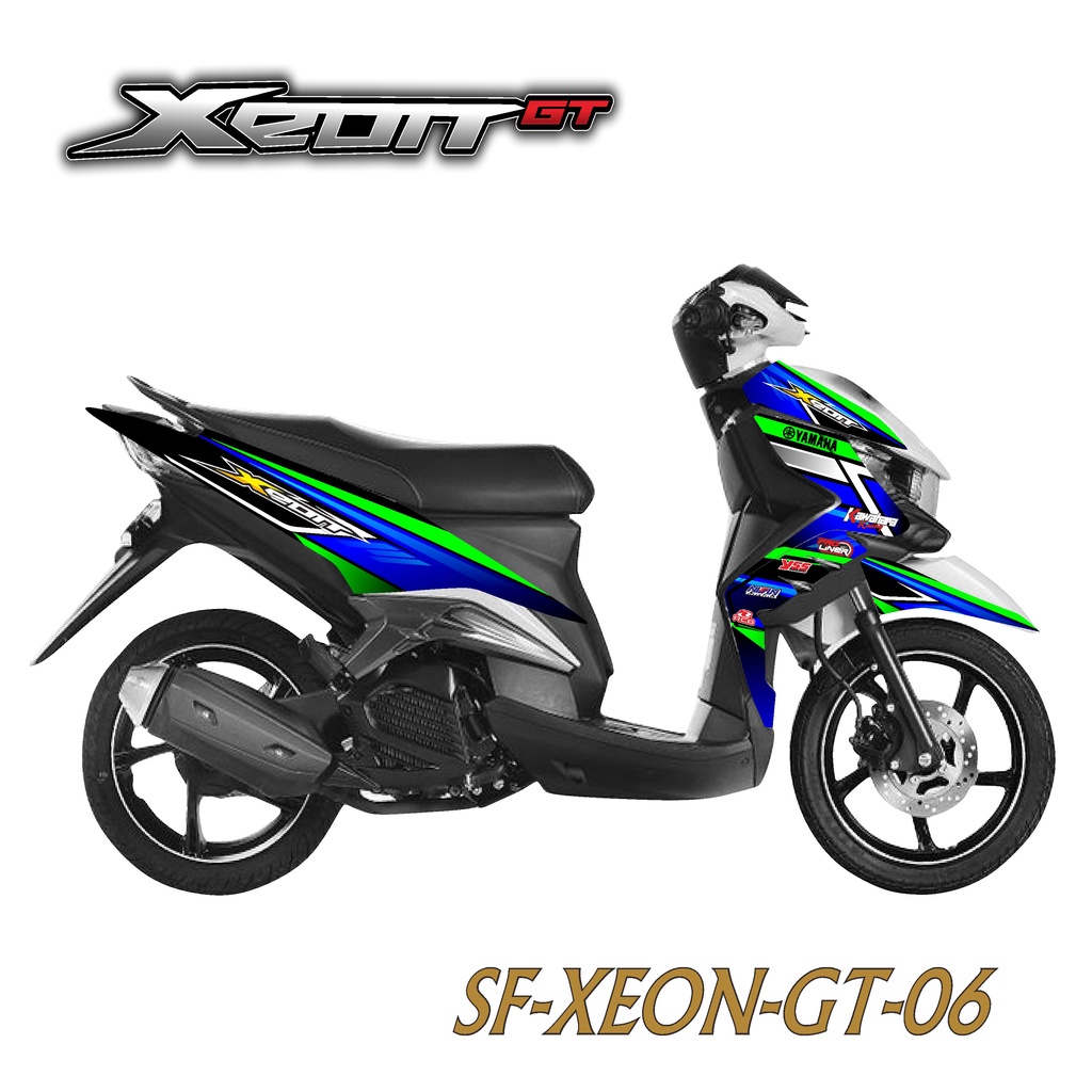 XEON STICKER STRIPING XEON GT - STIKER STRIPING LIST MOTOR YAMAHA XEON GT VARIASI HOLOGRAM AH 06