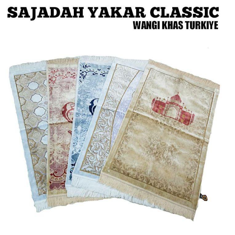 ❊107❊Y SAJADAH YAKAR CLASSIC WANGGI Sajadah turki sajadah wangi parfum sajadah bulu*Juuas.⭐lagi*