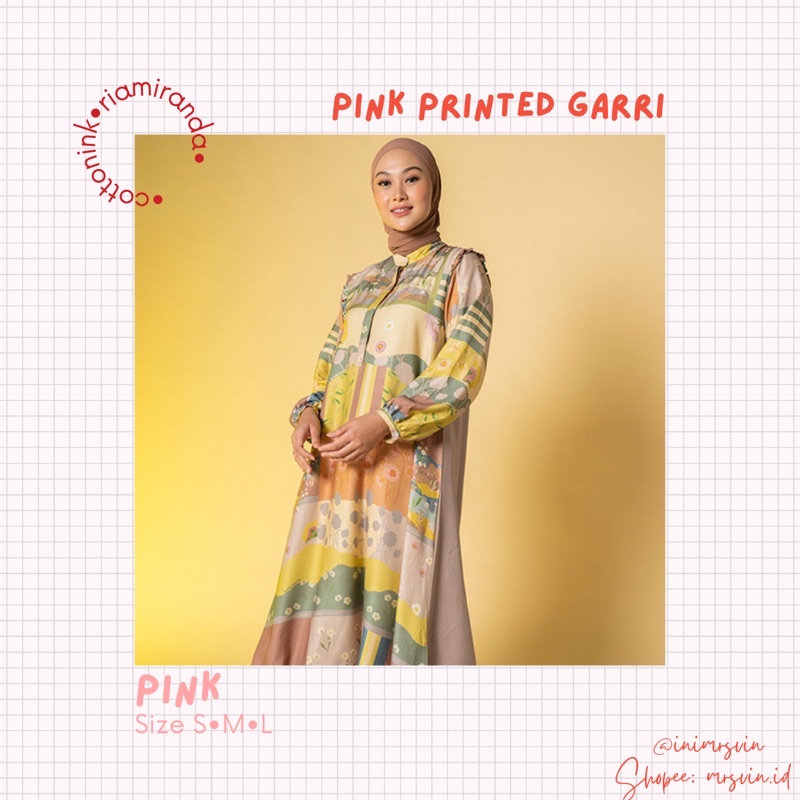 Pink Printed Garri CottonInk x RiaMiranda