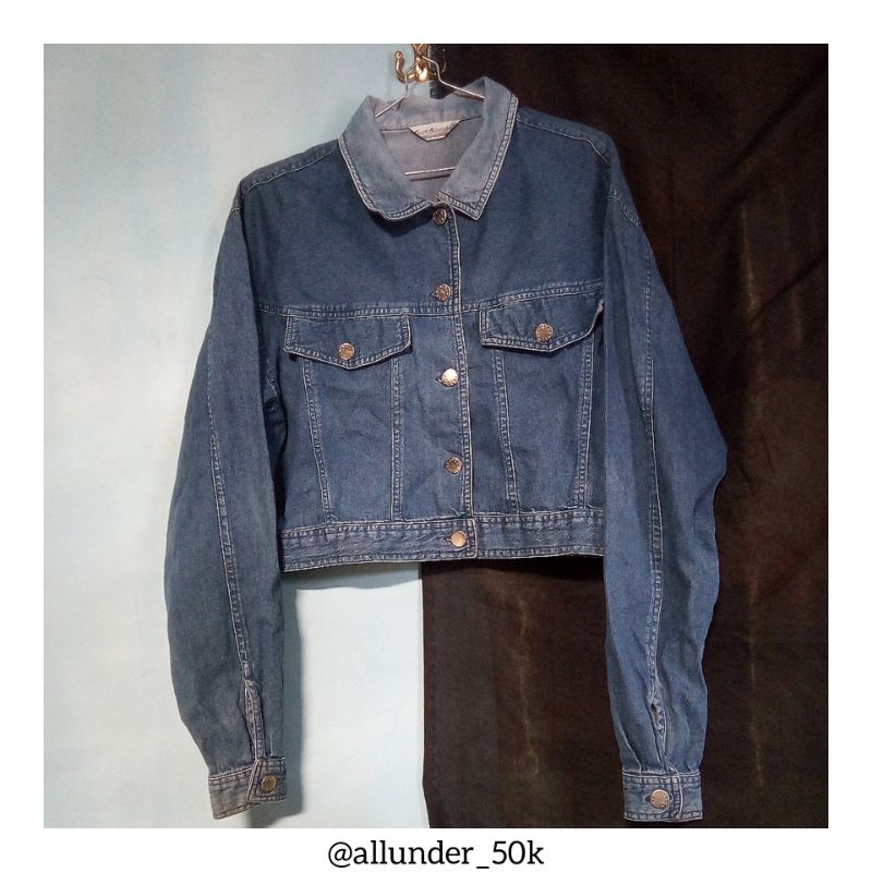 [BISA NEGO] Jaket Crop Top Denim/Jeans Wanita
