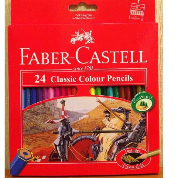 

Ready Q7GFJ Pensil Warna Faber Castle 24 Warna Panjang Classic 98 Bestseller