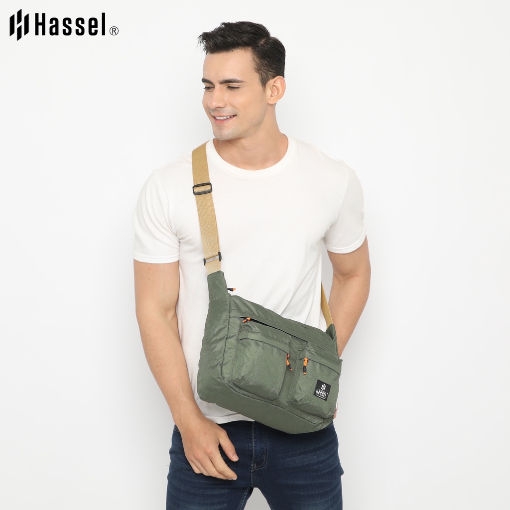 Tas Selempang Pria Hassel Premiere / Tas Waist Bag Pria / Tas Selempang Wanita / Tas Slempang Pria atau Wanita / Tas Original