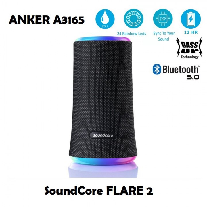 Speaker Portable Anker Soundcore Flare 2 Original 2600 mAh