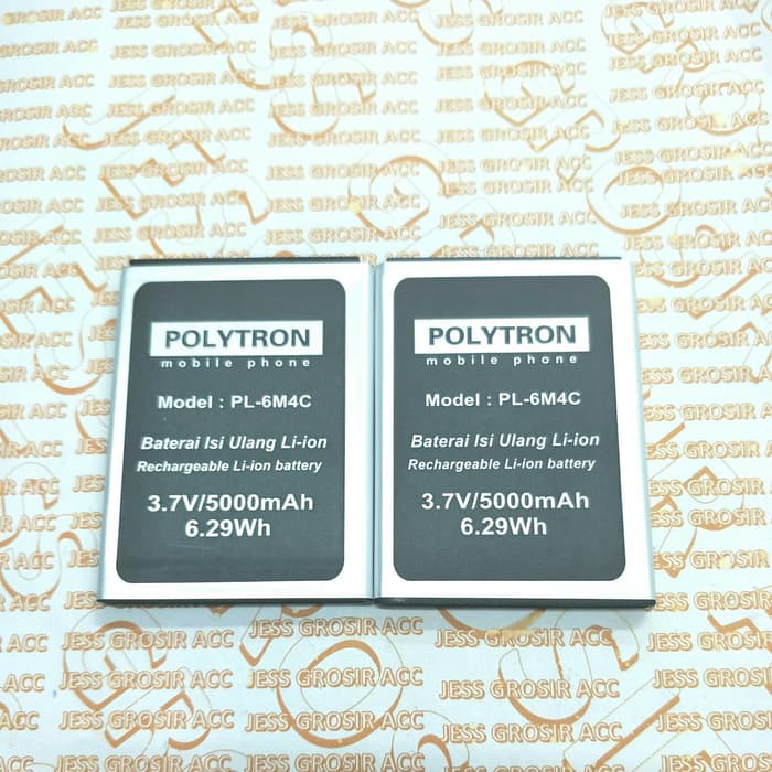 Baterai Battery Double Power Polytron Rocket R3 R2407 PL-6M4C PL-604