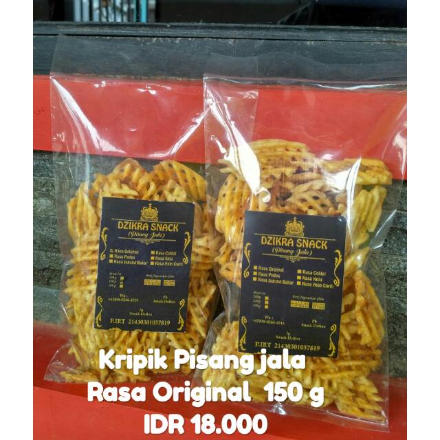 

Kripik pisang jala original