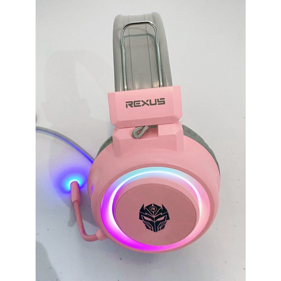 Trend-Rexus F30 Vonix Gaming Headset RGB Series - Merah Muda