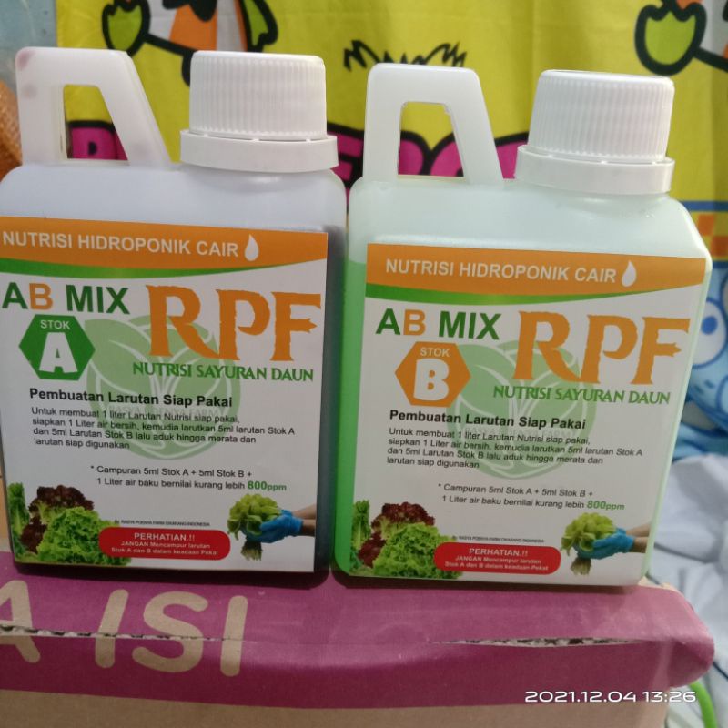 Nutrisi hidroponik cair 500ml