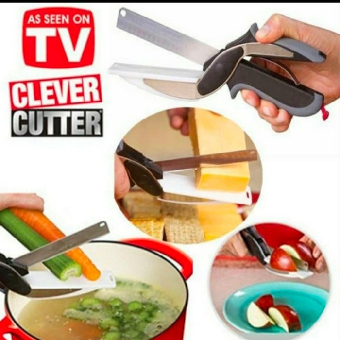 Clever Cutter Pisau Gunting Serbaguna Sayur &amp; Daging