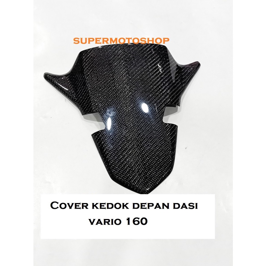 Tameng CArbon kevlar VArio 160 BODY Cover kedok depan dasi vario160 SP