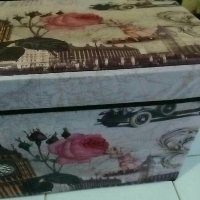 Sb002 - Jumbo Storage Box / Storage Stool / Tempat Mainan Ukuran 60 Cm - Paris Kosm V4a8