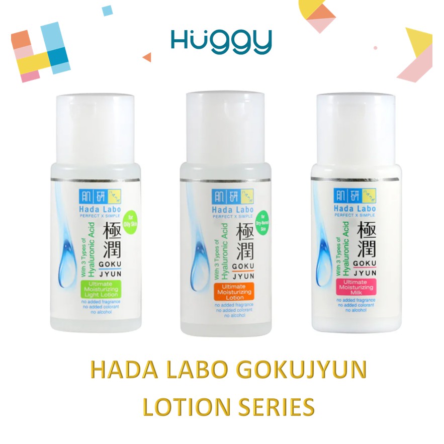 Hada Labo GOKUJYUN Series Lotion Face Wash Cleansing Oil