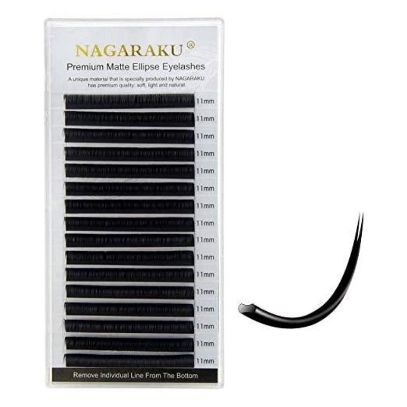 Best Seller Bulumata NAGARAKU PREMIUM MATTE ELLIPSE isi 16baris eyelash extension