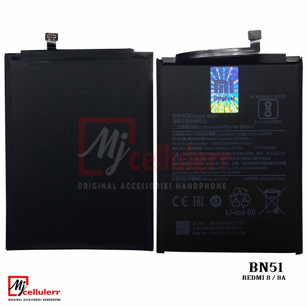 BATERAI XIAOMI REDMI 8A BATERAI XIAOMI BN51 BATTERY XIAOMI 8 REDMI 8A BATERAI XIOMI ORIGINAL