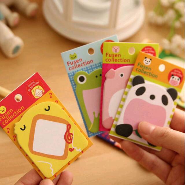 Sticky Notes Animal Memo Paper Animal / Tempelan Kertas Memo Karakter Lucu Unik / TS-78