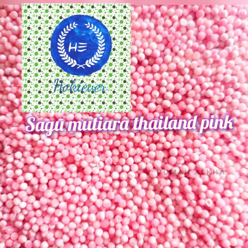 

sagu mutiara thailand pink 500gr