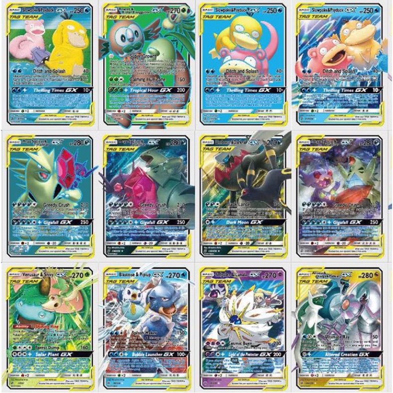 KARTU POKEMON TCG TAG TEAM HOLOGRAM RANDOM ENGLISH VERSION NO REPEAT
