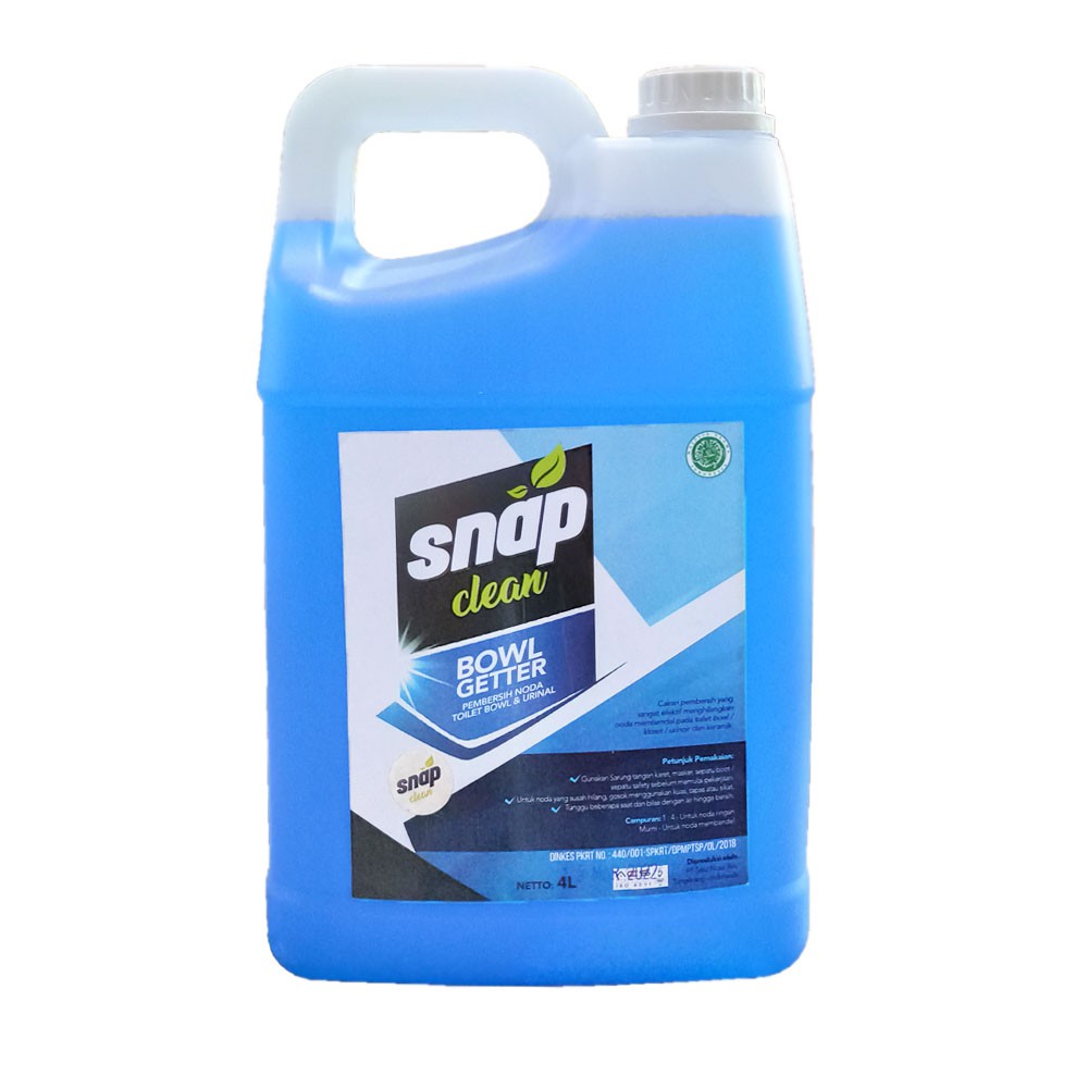 Pembersih Kerak Lantai Kamar Mandi Pembersih Noda Toilet Bowl Getter Snap Clean 4 Liter