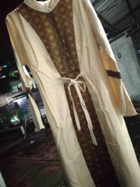 Best Seller!!! Baju Batik Sarimbit Set Gamis Kemeja Lengan Pendek Couple Morena By Titiek Batik