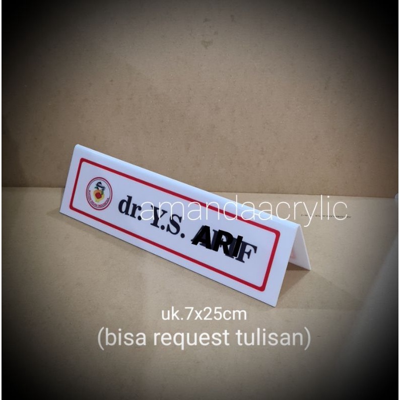 

Acrylic Custom 7x25cm (bisa request tulisan)