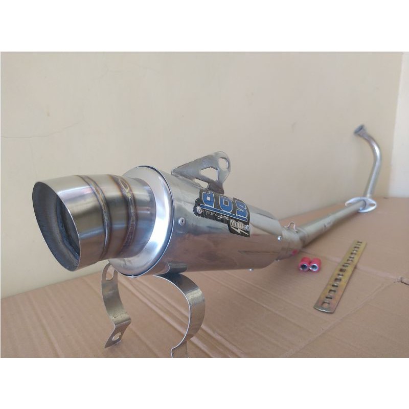 Knalpot Racing DOS recing yamaha Jupiter MX Old / Jupiter MX New 135 Fullset