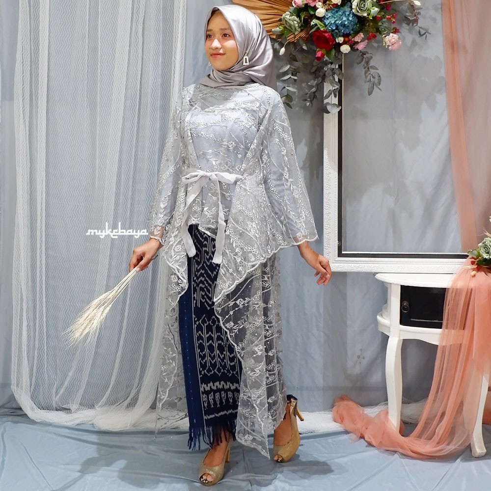 Promo Velove Long Batwing Broklat Blouse Batwing Broklat Kebaya Kondangan Cassual Wisuda Termurah