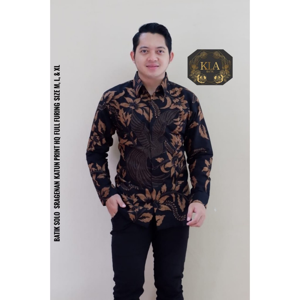 BAJU KEMEJA BATIK PRIA SOGAN SOLO LENGAN PENDEK PANJANG MODERN TERBARU PREMIUM ORIGINAL