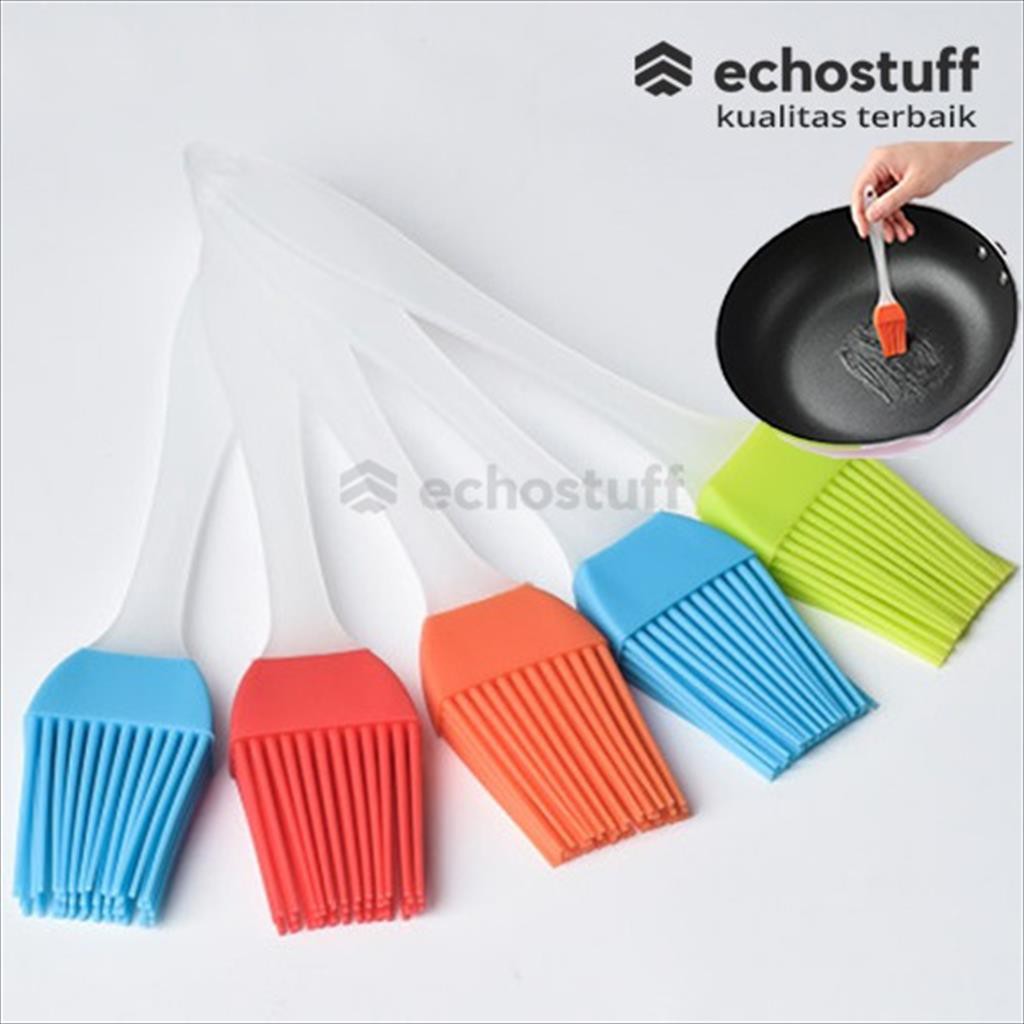 Echostuff Kuas Silikon Oles Kue Roti Bbq Brush Mentega - Random