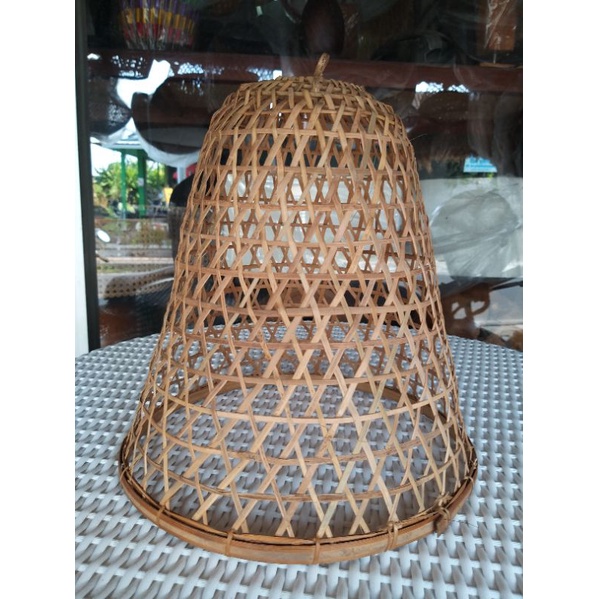 Jual Bali Dekorasi Bambu Tutup Kap Lampu Bamboo Chandelier Lamp Lighting Craft Anyaman Kerajinan