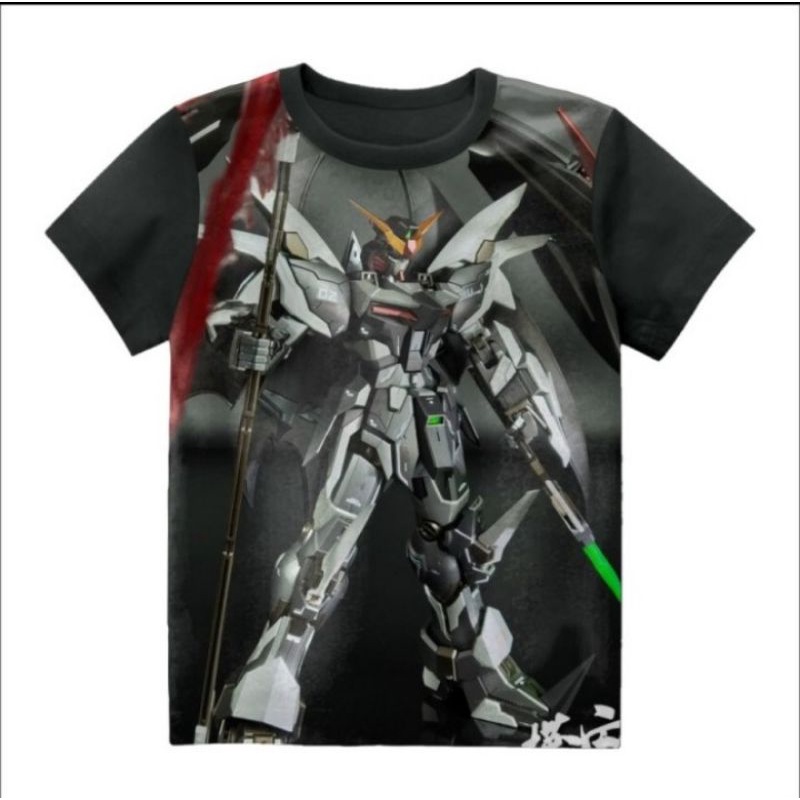 Baju anak Kaos anak Unisex Series Gundam Deathscythe Hell Supernova