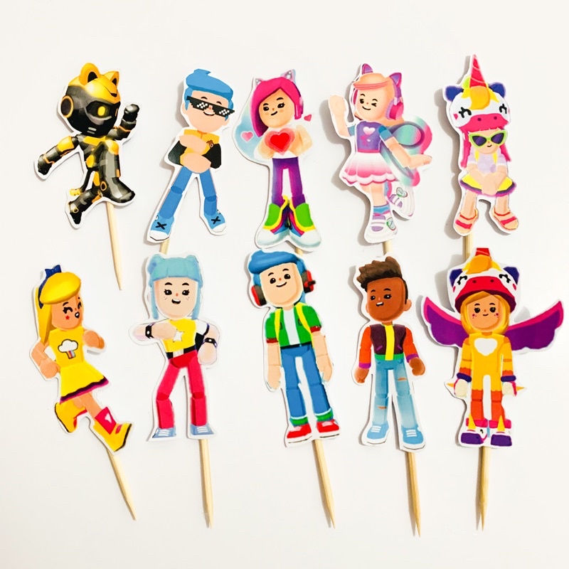 PK XD Topper Cupcake Birthday / Hiasan Cupcake Ulang Tahun