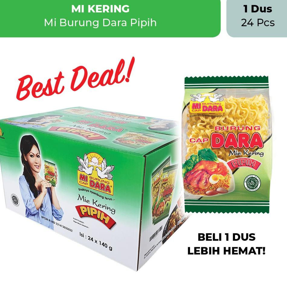 

Terbaik Mi Burung Dara Pipih Dus 24 pcs