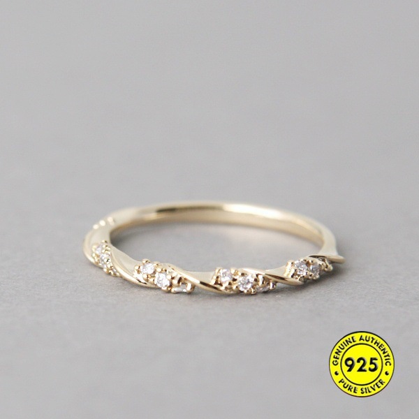 Cincin Emas 18k Bahan S925 Silver Untuk Aksesoris