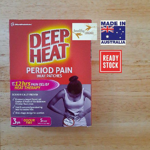 Jual Deep Heat Period Pain Heat Patches 3 Pcs Shopee Indonesia