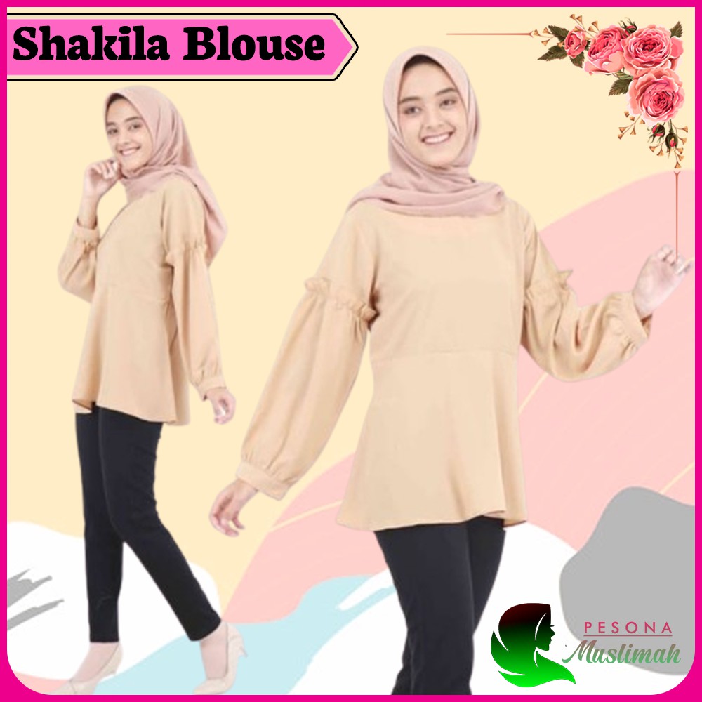 Baju Atasan Blouse Wanita Terbaru 2021 Shakila Blouse