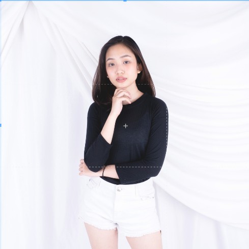 Kally RIB  - Longsleeve Rib Basic Sweater Premium Baju Lengan Panjang Wanita-HITAM