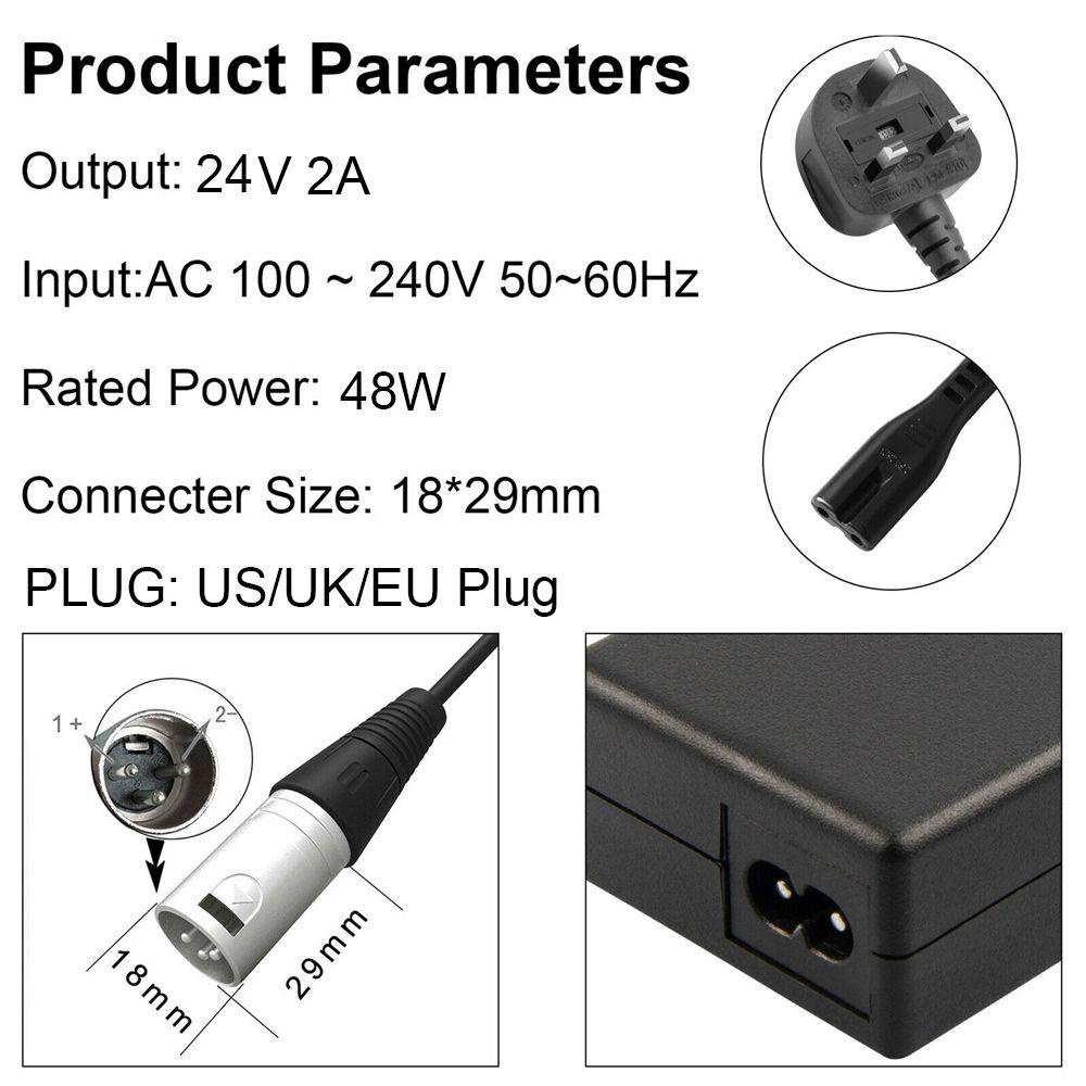 POPULAR Populer Power Adaptor Universal Sepeda Listrik Mobility Scooter Ebike Charger