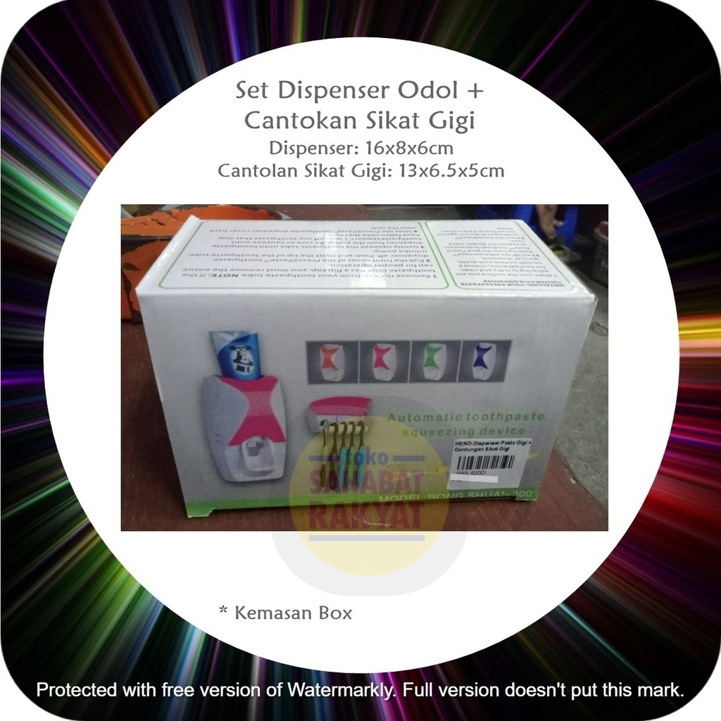 RML920D Set Dispenser Odol + Cantokan Sikat Gigi