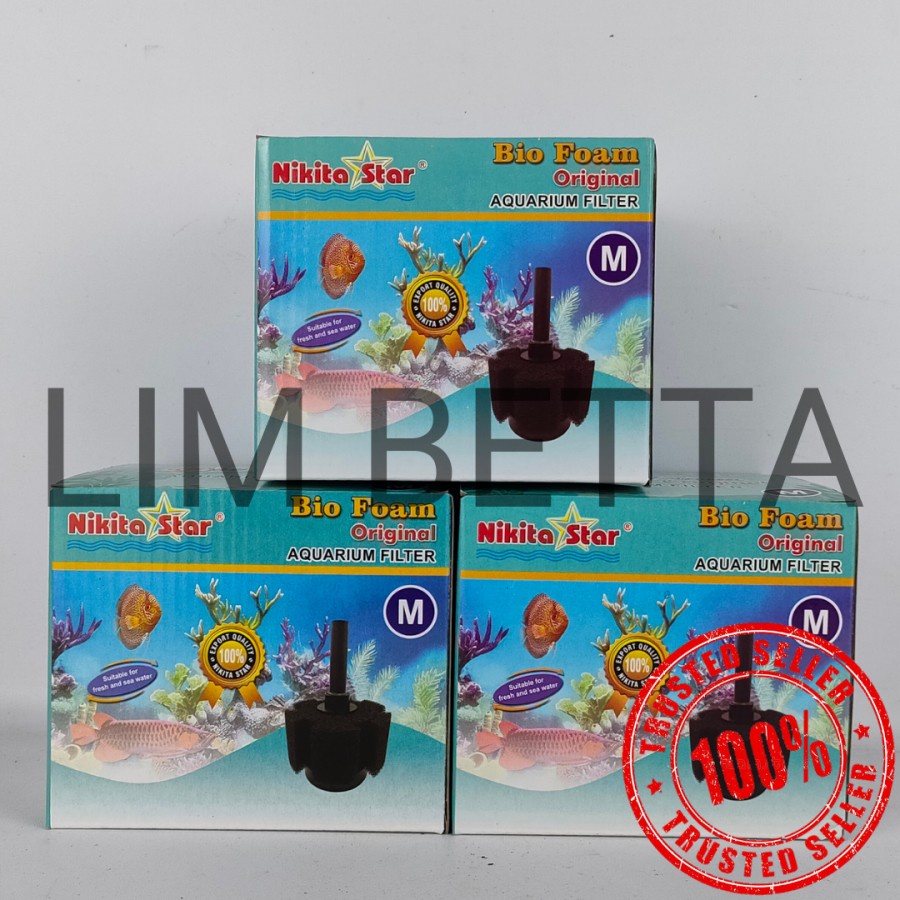 Bio Foam Filter Size M / Bio Sponge filter Aquarium / Biofoam Nikita M