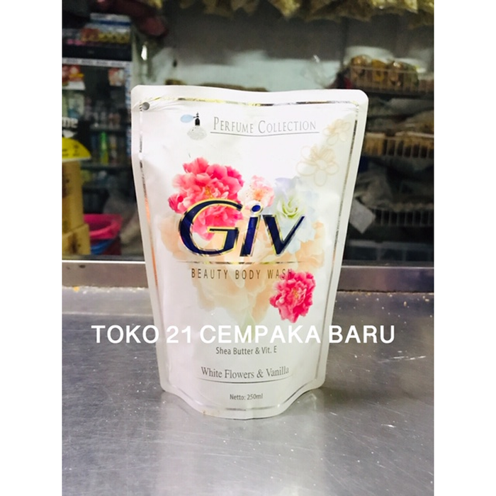 Giv Sabun Cair White Flowers & Vanilla Refill 250 ml | Sabun Giv 250ml