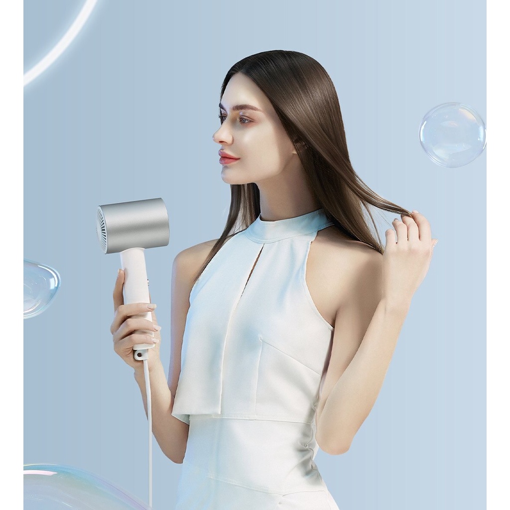 Xiaomi MIJIA Mi Double Water ion Hair Dryer H500 White With Magnetic Suction Nozzle Diffuser Portable Xiomi Home Hairdryer 2021