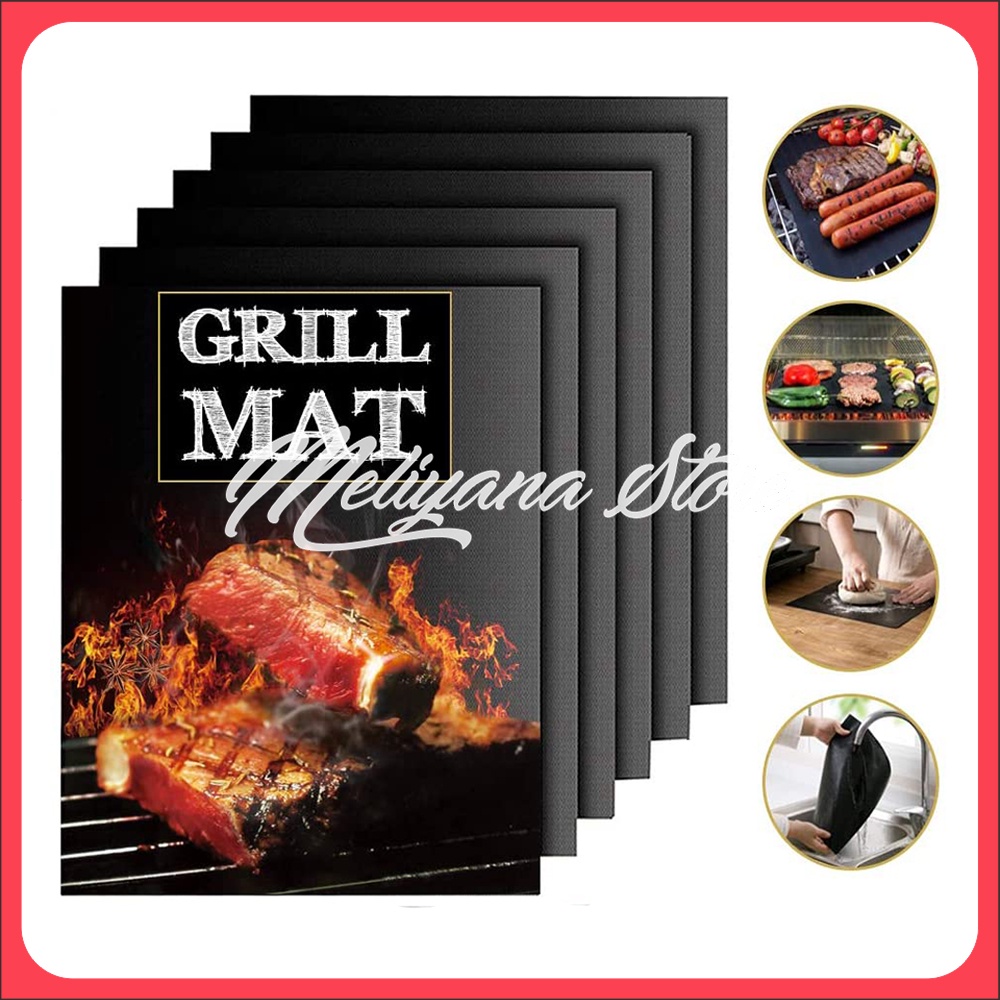 Grill Mat BBQ - Alas Panggang BBQ Anti Lengket Praktis