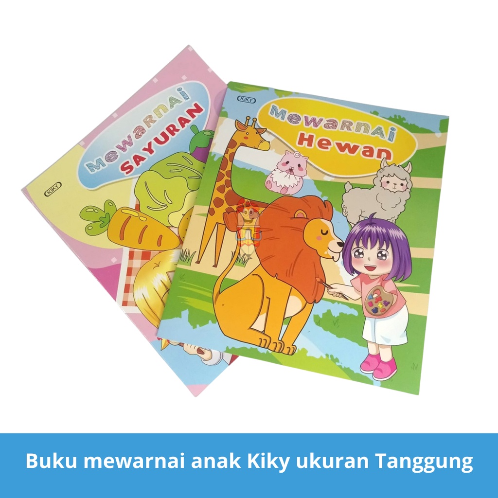 

Buku mewarnai anak / coloring book for kids Kiky ( ukuran Tanggung )