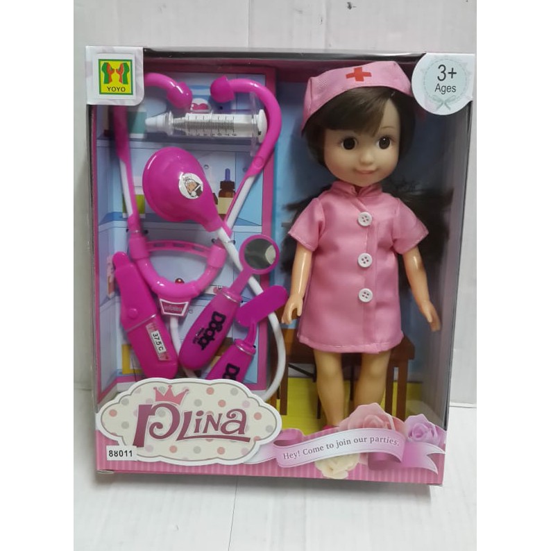 MAINAN ANAK PEREMPUAN MAINANANAK MURAH MAINANEDUKASI JUMBO    F69M4  MAINAN SUSTER PLINA DOKTER BONE