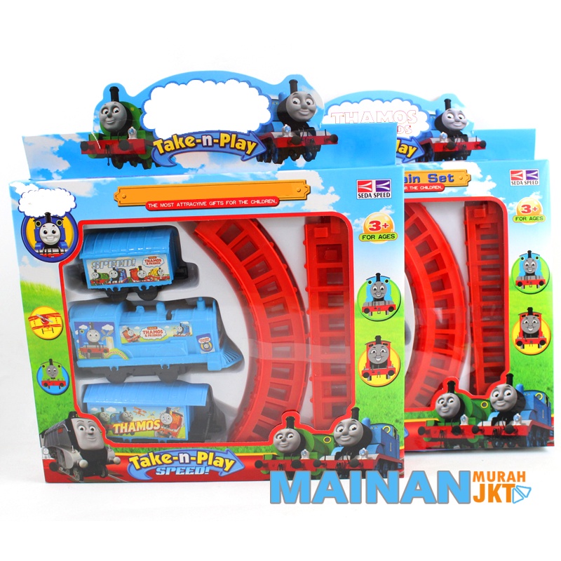 MAINANKEI MAINAN ANAK MURAH  KERETA KERETAAN 3 GERBONG 999C TRAIN SET  TRACK KERETA