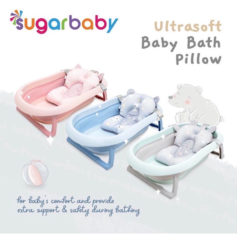 Sugar Baby Ultra Soft Baby Bath Tub Pillow - bantal penyangga bak mandi sugarbaby bathtub