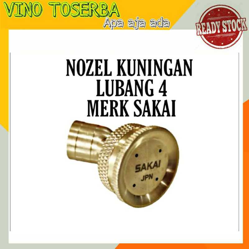 [Spuyer Nosel Lubang 4 Nozzle Sprayer Kabut] NOZZLE/ NOSEL/ SPUYER KABUT LUBANG 4 SAKAI