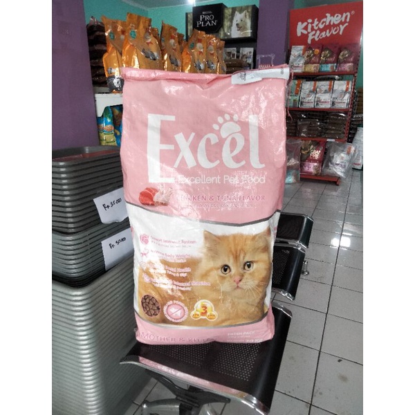 Excel mother &amp; baby 20kg Makanan Kucing semua usia Excel fres pack 20 kg khusus gojeg grab